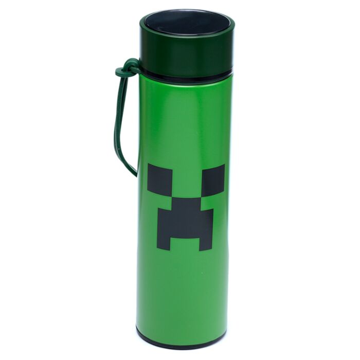 Minecraft Creeper Reusable Insulated Drinks Bottle with Digital Thermometer