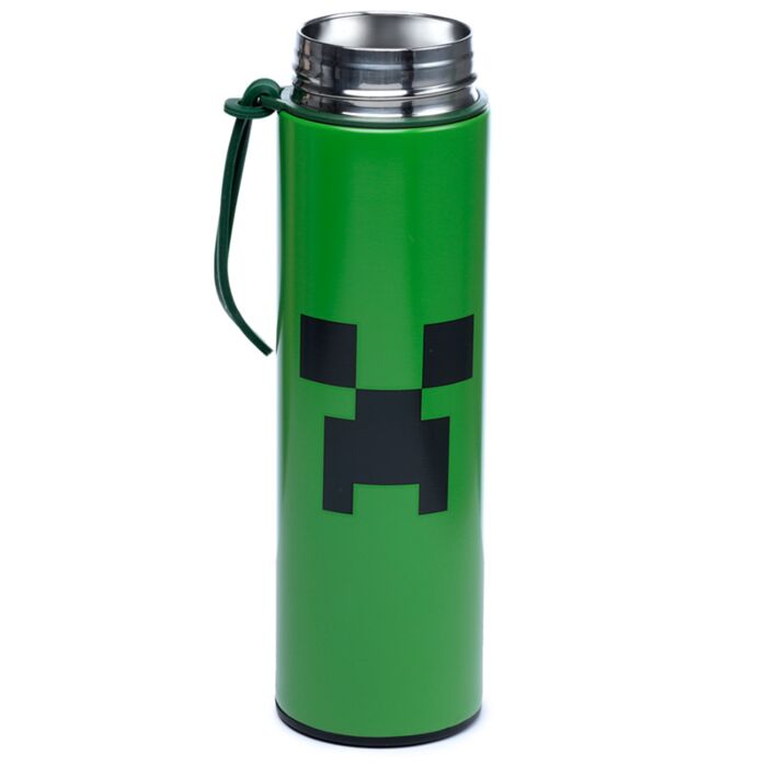 Minecraft Creeper Reusable Insulated Drinks Bottle with Digital Thermometer