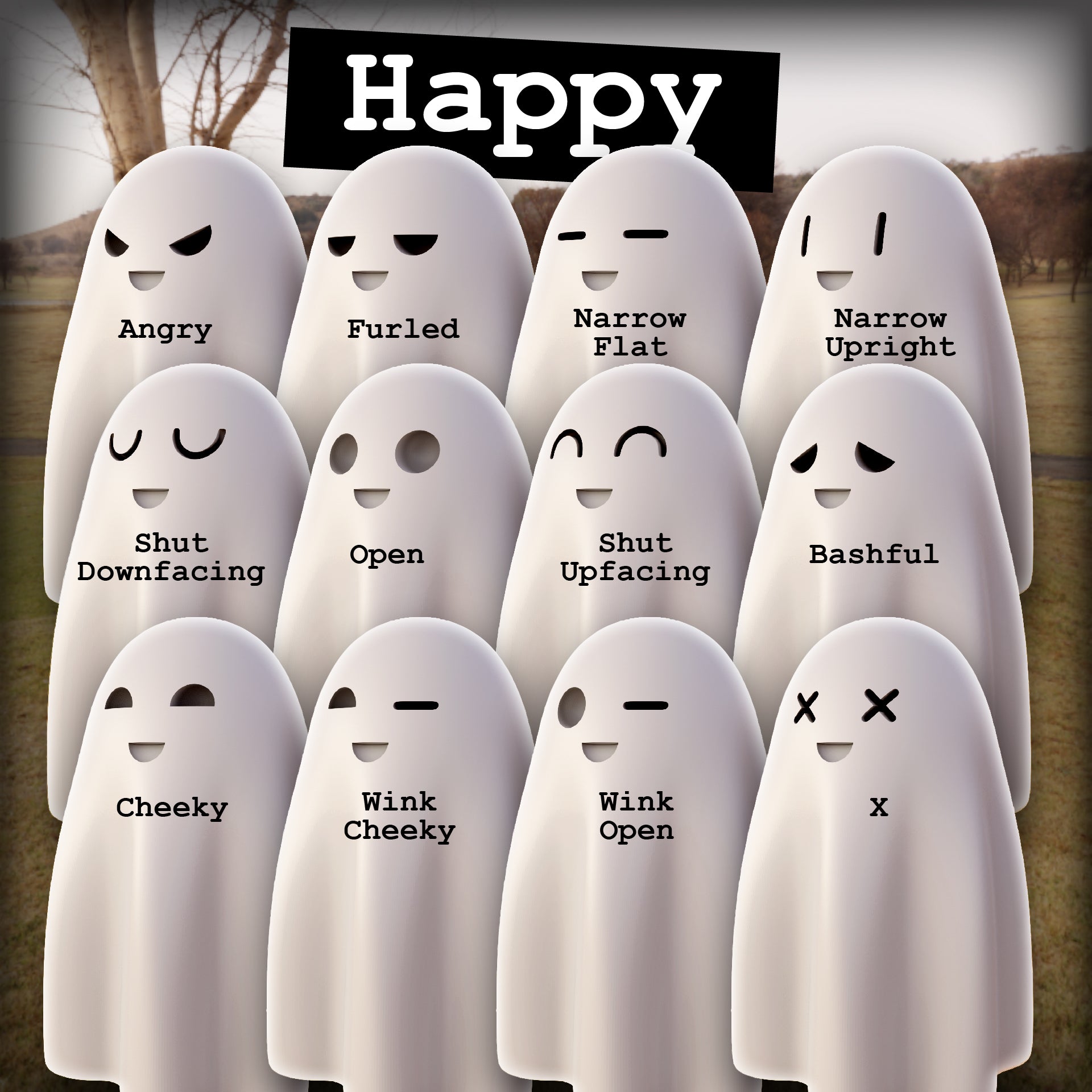 Ghostie Collectible 11cm Figurine with Shoes | Expressive Desk Pet Toy