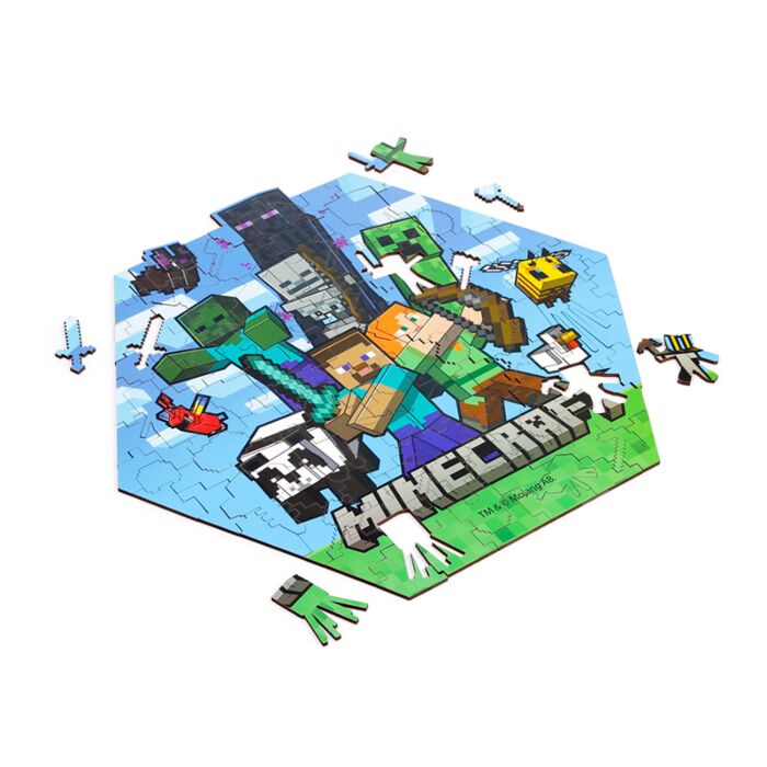 Minecraft 130pc Wooden Jigsaw Puzzle