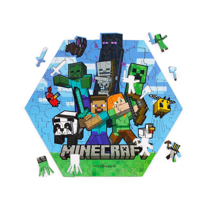 Minecraft 130pc Wooden Jigsaw Puzzle
