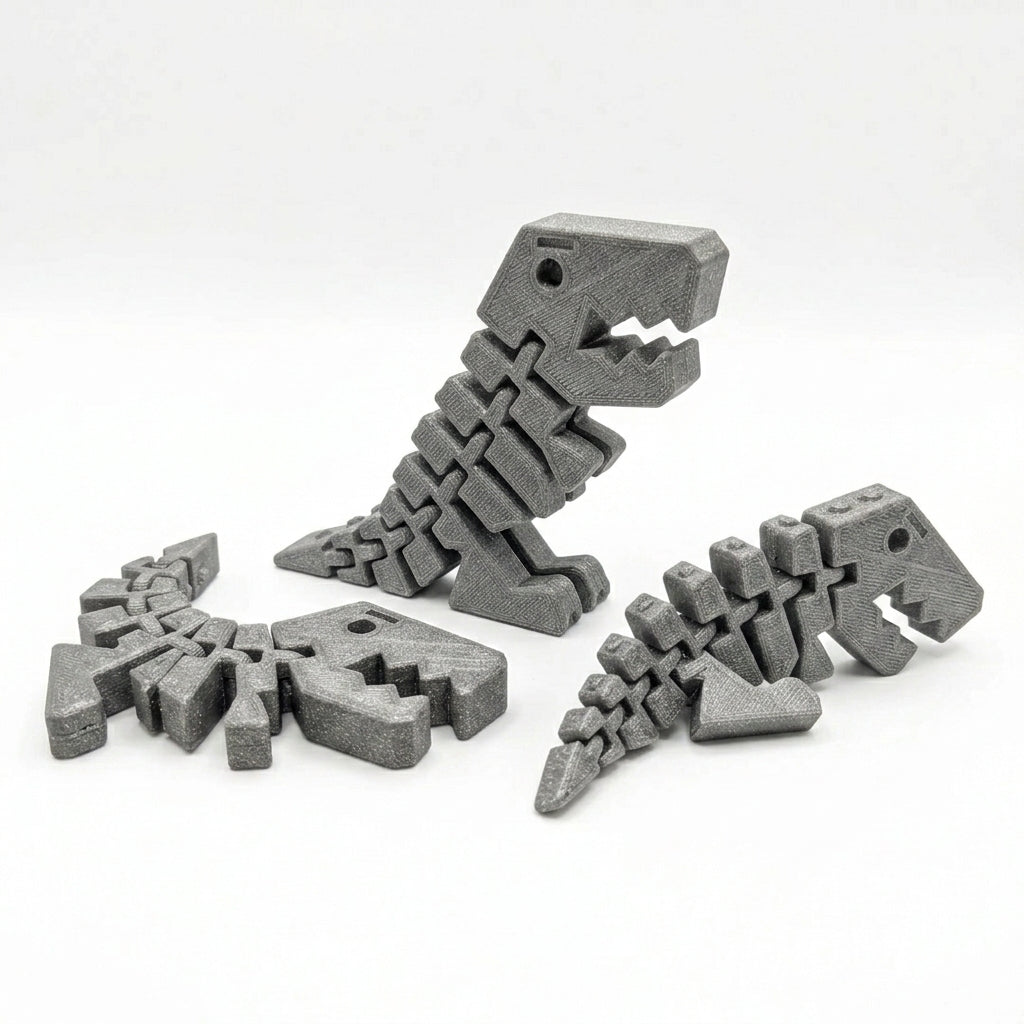 Flexi-Rex Articulated Dinosaur Fidget Toy | Various Colors