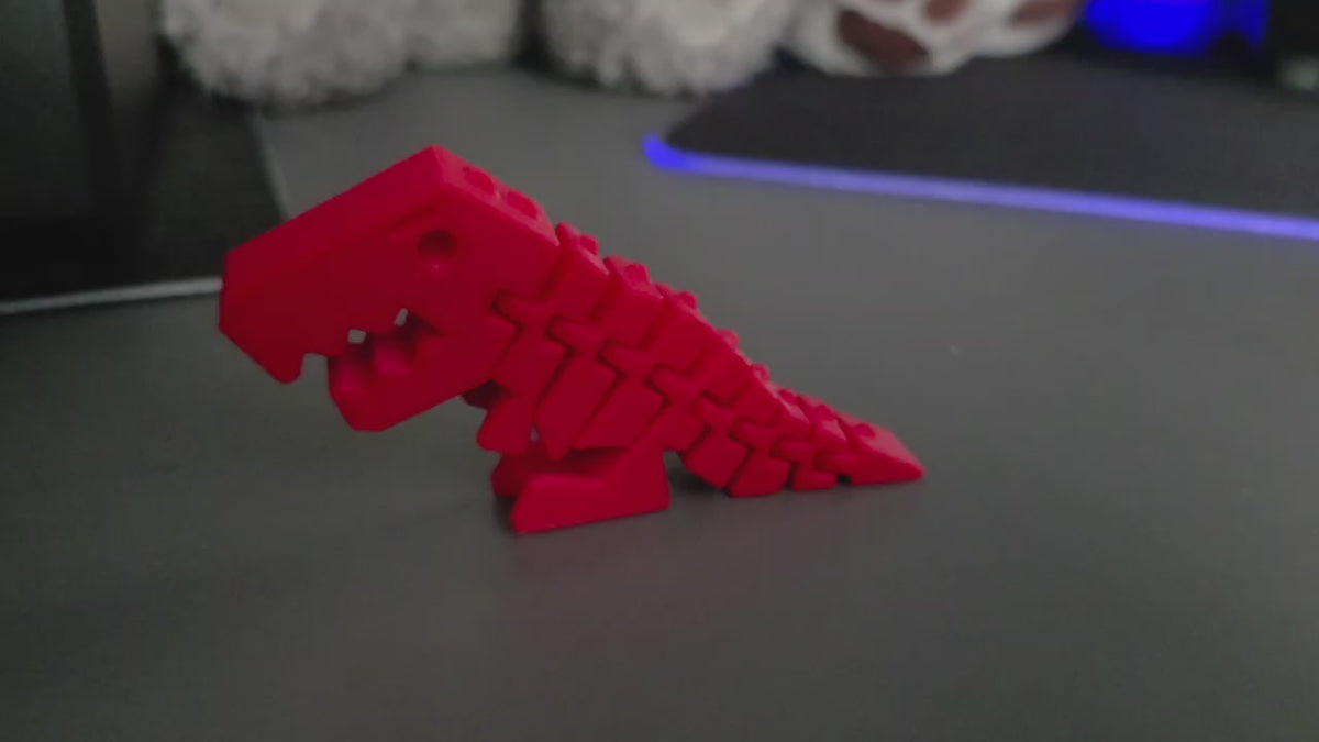 Flexi-Rex Articulated Dinosaur Fidget Toy | Various Colors